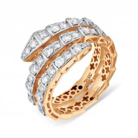 Золотое кольцо Символ года Змея Karatov с бриллиантом Т14101Б183 Т14101Б183 фото