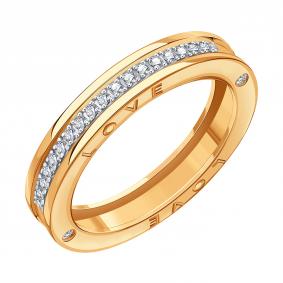 Золотое кольцо Karatov Т14101Б511 с бриллиантом Т14101Б511 фото