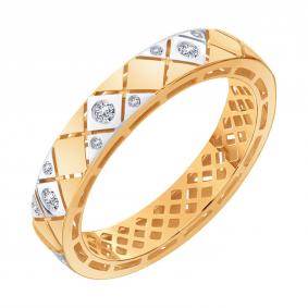 Золотое кольцо Karatov Т14101Д628 с бриллиантом Т14101Д628 фото