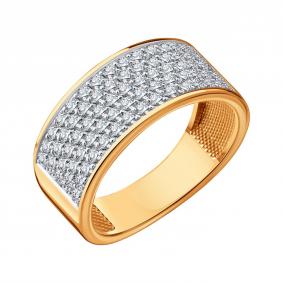 Золотое кольцо Karatov Т14101Д644 с бриллиантом Т14101Д644 фото