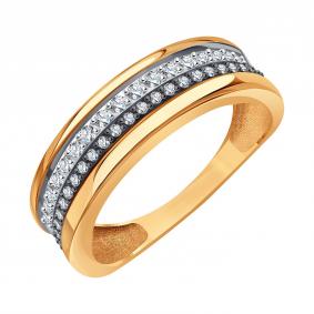 Золотое кольцо Karatov Т14101И009 с бриллиантом Т14101И009 фото