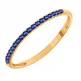 Золотое кольцо Karatov Т14101И138 с сапфиром Т14101И138 фото