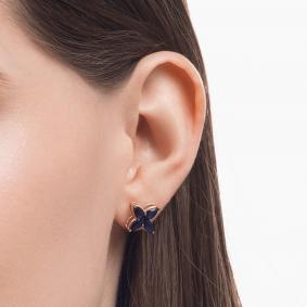 Золотые серьги Karatov Т14102Г979-01-02 с сапфиром Т14102Г979-01-02 фото