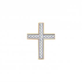 Золотая подвеска Karatov Т141036067 с бриллиантом Т141036067 фото