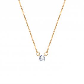 Золотое колье Karatov Т141111061 с бриллиантом Т141111061 фото