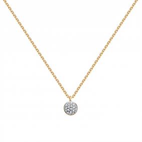 Золотое колье Karatov Т141112163 с бриллиантом Т141112163 фото