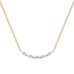 Золотое колье Karatov Т141112165 с бриллиантом Т141112165 фото