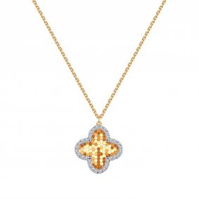 Золотое колье Karatov Т141112174 с бриллиантом Т141112174 фото