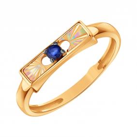 Золотое кольцо Karatov Т14161Д980 с сапфиром Т14161Д980 фото