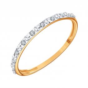 Золотое кольцо Karatov Т14161И180 с бриллиантом Т14161И180 фото