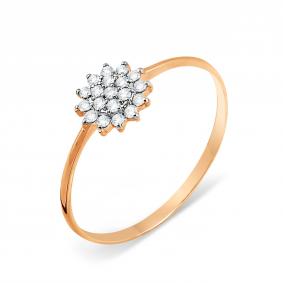 Золотое кольцо Karatov Т142014300 с фианитом Т142014300 фото