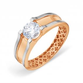 Золотое кольцо Karatov Т142018786 с фианитом Т142018786 фото