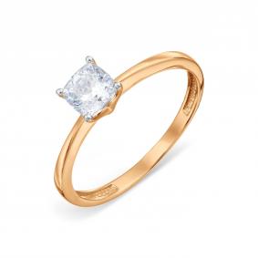 Золотое кольцо Karatov Т14201А348 с фианитом Т14201А348 фото