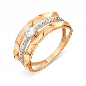 Золотое кольцо Karatov Т14201Б043 с фианитом Т14201Б043 фото