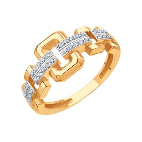 Золотое кольцо Karatov Т14201Б355 с фианитом Т14201Б355 фото