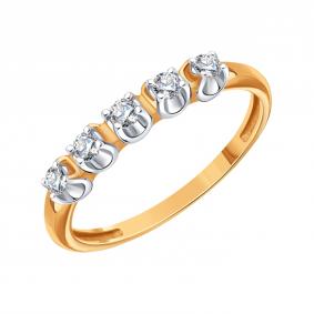 Золотое кольцо Karatov Т14201Б427 с фианитом Т14201Б427 фото