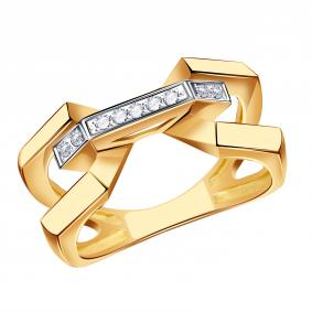Золотое кольцо Karatov Т14201Д223 с фианитом Т14201Д223 фото