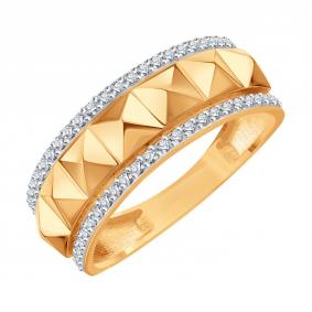 Золотое кольцо Karatov Т14201Д818 с фианитом Т14201Д818 фото