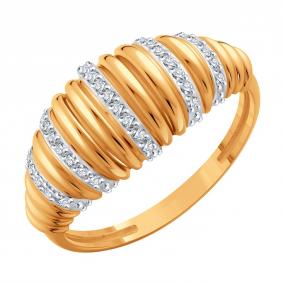 Золотое кольцо Karatov Т14201И036 с фианитом Т14201И036 фото