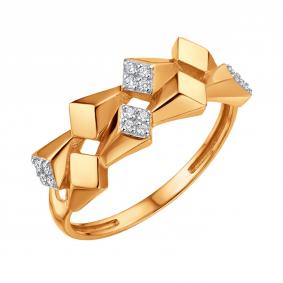 Золотое кольцо Karatov Т14201И227 с фианитом Т14201И227 фото
