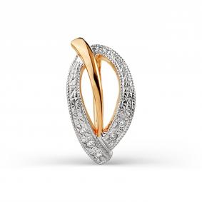 Золотая подвеска Karatov Т142032737 с фианитом Т142032737 фото