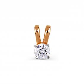 Золотая подвеска Karatov Т142033707 с фианитом Т142033707 фото