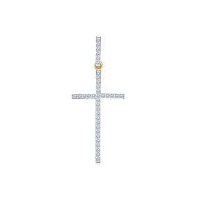 Золотая подвеска Karatov Т142035836 с фианитом Т142035836 фото