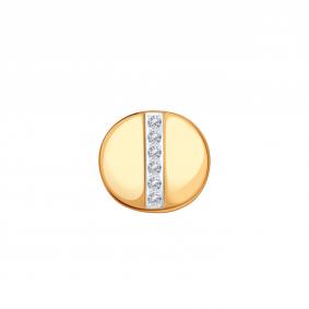 Золотая подвеска Karatov Т142035966 с фианитом Т142035966 фото