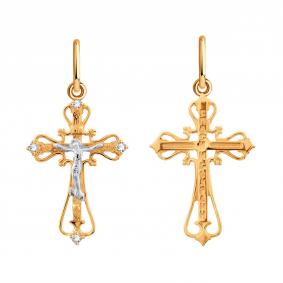 Золотая подвеска Karatov Т14206880 с фианитом Т14206880 фото