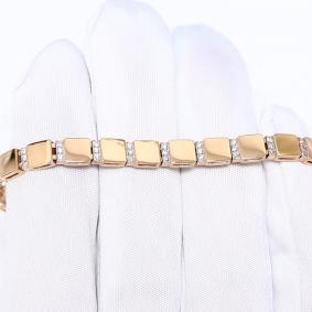 Золотой браслет Karatov Т142101320 с фианитом Т142101320 фото