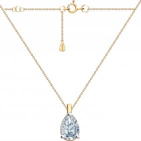 Золотое колье Karatov Т142112223-К с фианитом Т142112223-К фото