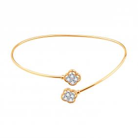 Золотой браслет Karatov Т142601505 с фианитом Т142601505 фото