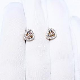 Золотые серьги Karatov Т14262Е383 с фианитом Т14262Е383 фото