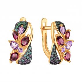 Золотые серьги Karatov Т14302Г056 Т14302Г056 фото