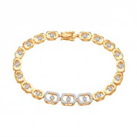 Золотой браслет Karatov Т145101063 с бриллиантом Т145101063 фото