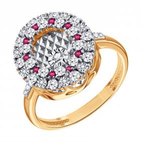 Золотое кольцо Karatov с танцующим бриллиантом Т14561Д709 Т14561Д709 фото