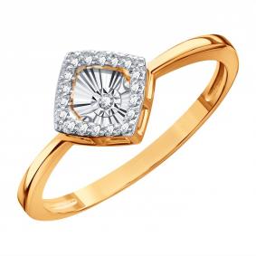 Золотое кольцо Karatov с танцующим бриллиантом Т14561Д862 Т14561Д862 фото