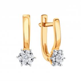 Золотые серьги Karatov Т14562В929 Т14562В929 фото