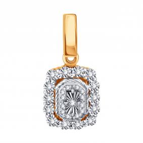 Золотая подвеска Karatov Т145636263 с бриллиантом Т145636263 фото