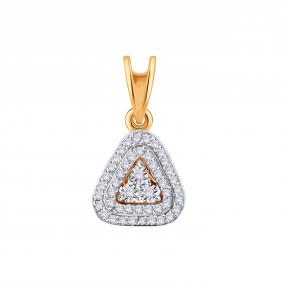 Золотая подвеска Karatov Т145636272 с бриллиантом Т145636272 фото