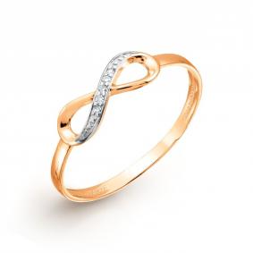 Золотое кольцо Karatov Т146017531 с бриллиантом Т146017531 фото