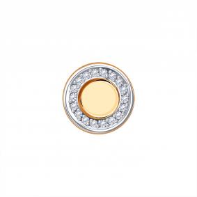 Золотая подвеска Karatov Т146035901 с бриллиантом Т146035901 фото