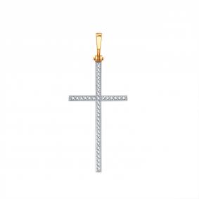 Золотая подвеска Karatov Т146036066 с бриллиантом Т146036066 фото