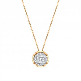 Золотое колье Karatov Т146112026 с бриллиантом Т146112026 фото