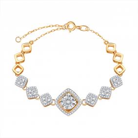 Золотой браслет Karatov с танцующим бриллиантом Т146601219 Т146601219 фото