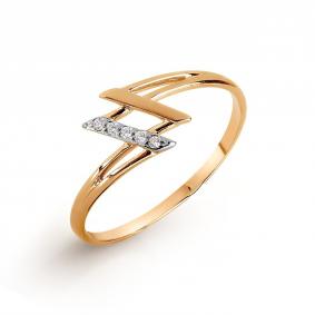 Золотое кольцо Karatov Т147017279 с фианитом Т147017279 фото