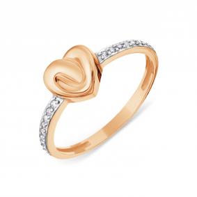 Золотое кольцо Karatov Т14701А939 с фианитом Т14701А939 фото