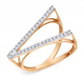 Золотое кольцо Karatov Т14701А985 с фианитом Т14701А985 фото