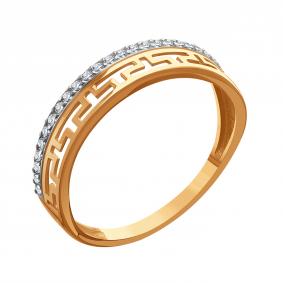 Золотое кольцо Karatov Т14701Д263 с фианитом Т14701Д263 фото
