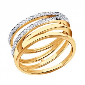 Золотое кольцо Karatov Т14701Д365 с фианитом Т14701Д365 фото